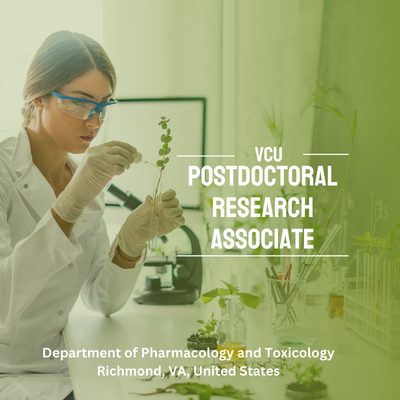Postdoctoral Research Associate - Department of Pharmacology and Toxicology